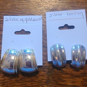 Clip on earrings 2 pair 1 price